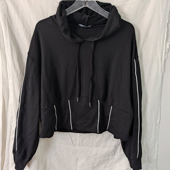 Fashion to Figure Black Crop Hoodie Size 3xl - Picture 1 of 3